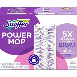 Swiffer PowerMop Multi-Surface Floor Cleaning Mopping Pad Refills, Pack Of 5 Refills