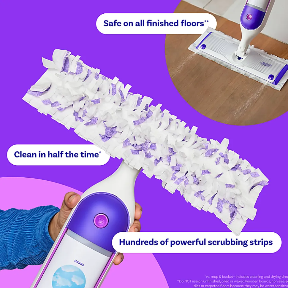 Swiffer PowerMop Multi-Surface Floor Cleaning Mopping Pad Refills, Pack Of 5 Refills