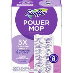 Swiffer PowerMop Multi-Surface Floor Cleaning Mopping Pad Refills, Pack Of 5 Refills