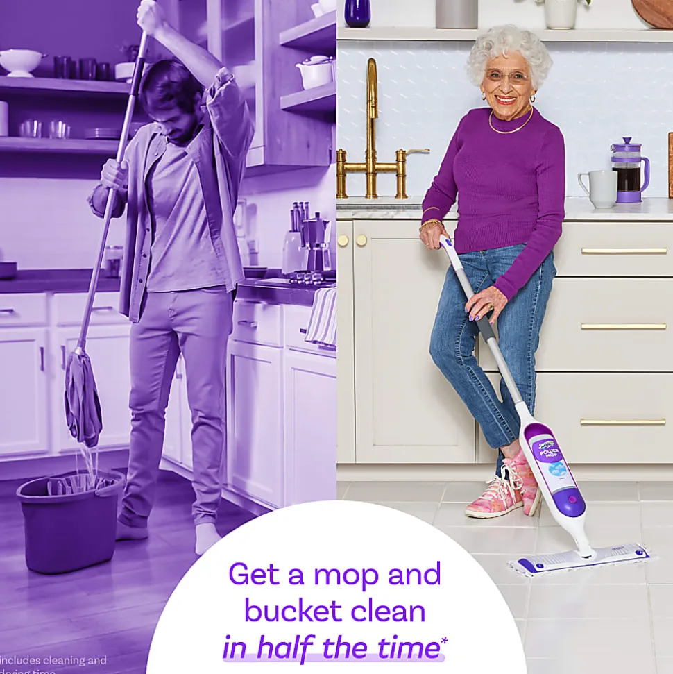 Swiffer® PowerMop Multi-Surface Mop Kit, Fresh Scent, 15"