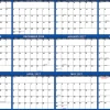 2026-2027 SwiftGlimpse Academic Monthly Wall Calendar, 36” x 24", Navy/White, July To June, Total Qty 1