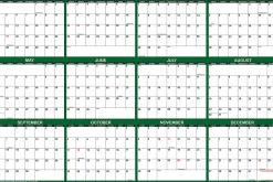 2026 SwiftGlimpse Yearly Reversible Erasable Wall Calendar, 32