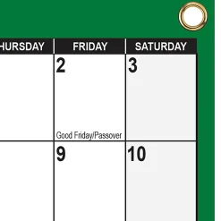 2026 SwiftGlimpse Yearly Reversible Erasable Wall Calendar, 32