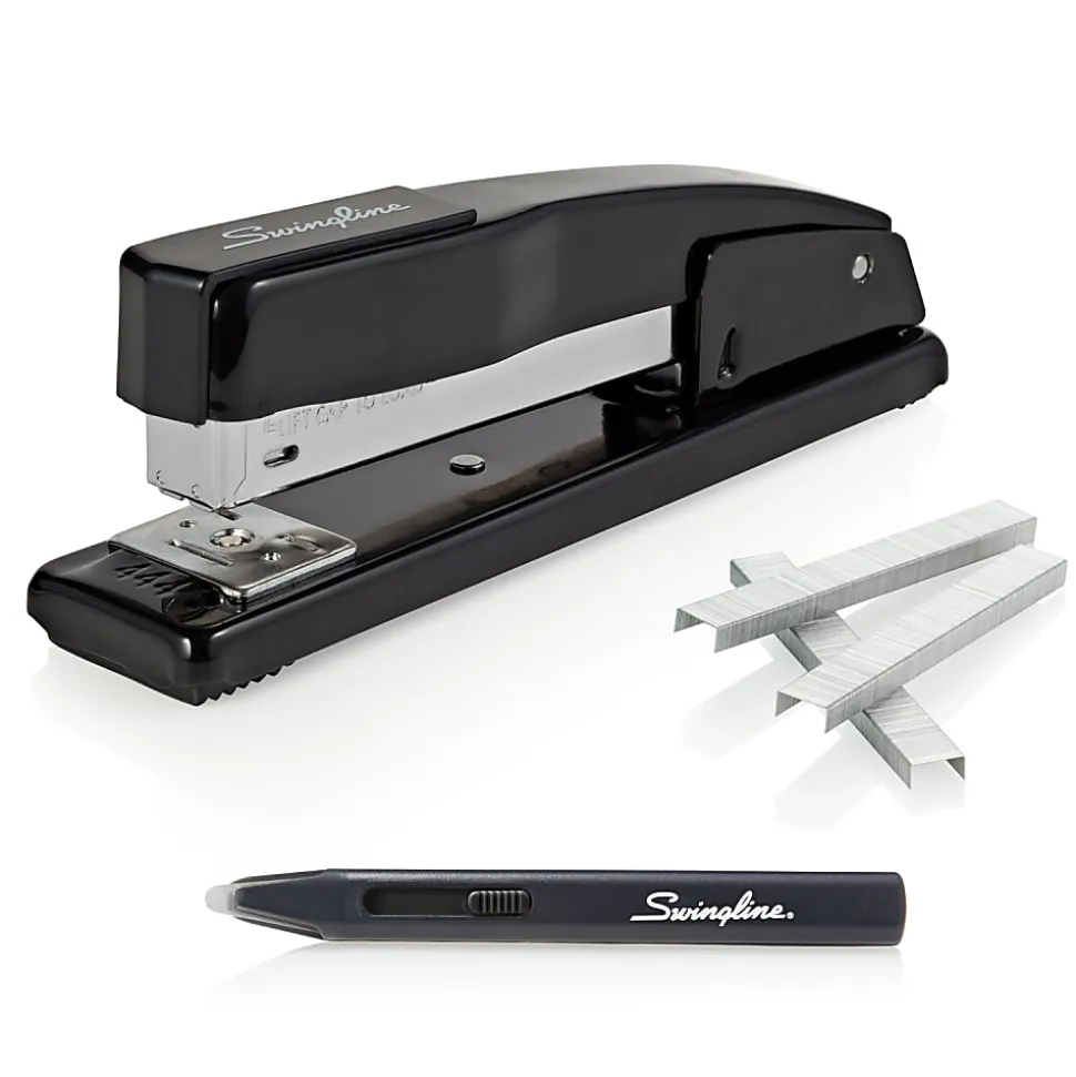 Swingline® Commercial Desk Stapler Value Pack, Black
