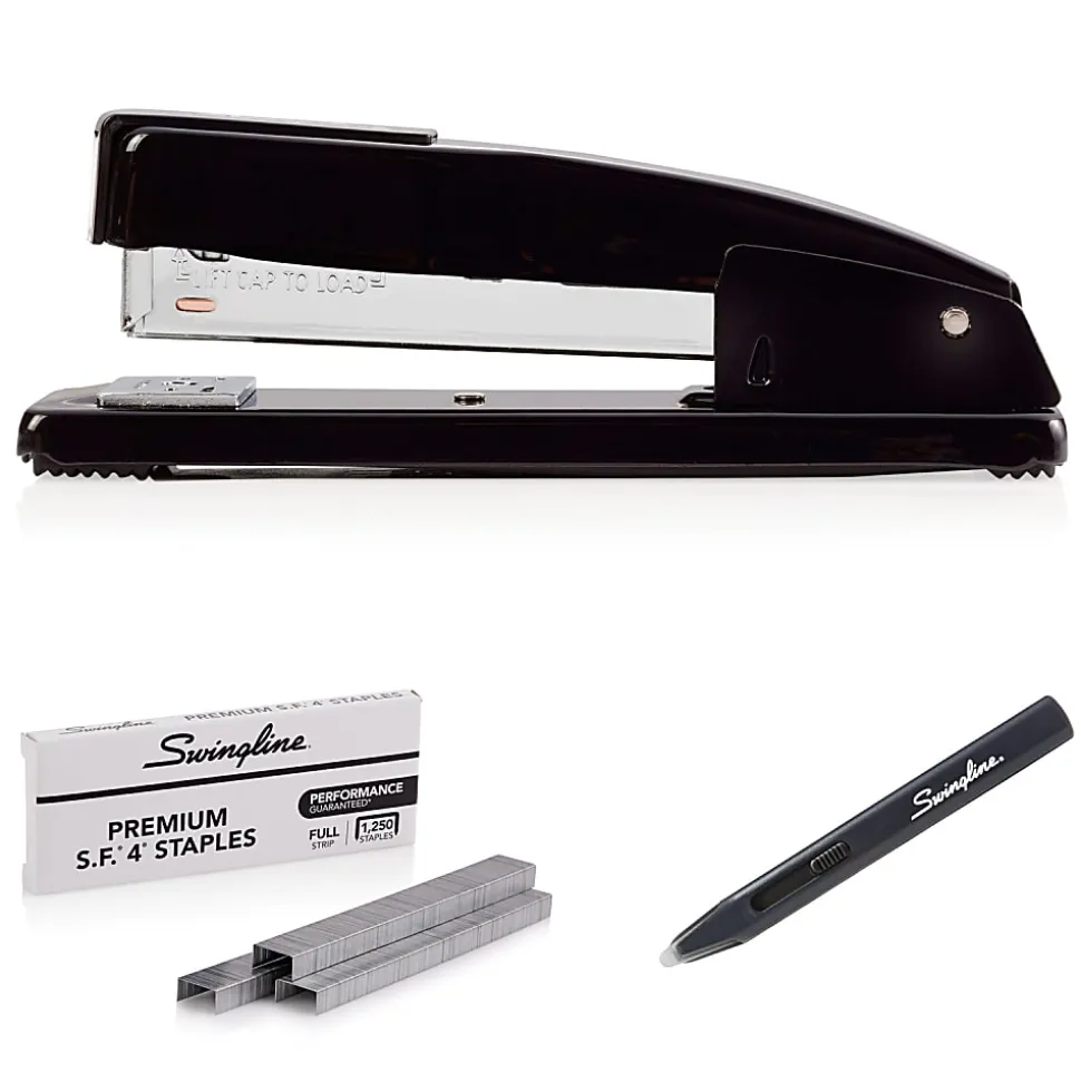 Swingline® Commercial Desk Stapler Value Pack, Black