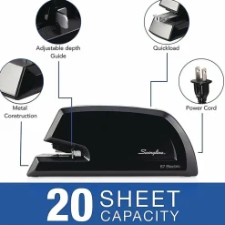 Swingline® 67™ Commercial Electric Stapler, Black