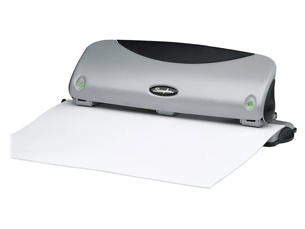 Swingline® Easy-View 3-Hole Punch, Silver