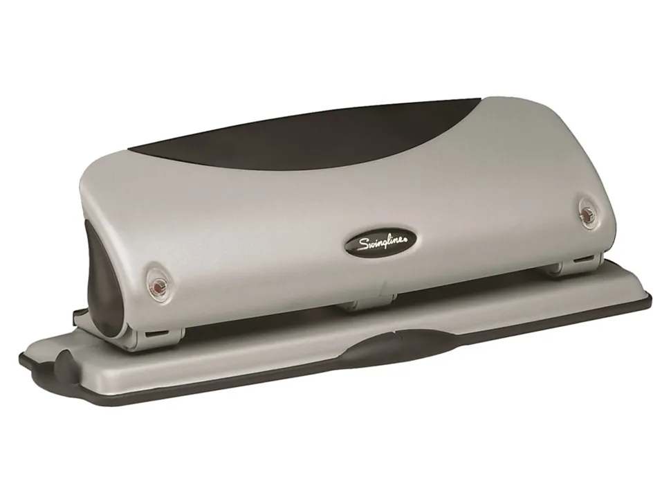 Swingline® Easy-View 3-Hole Punch, Silver
