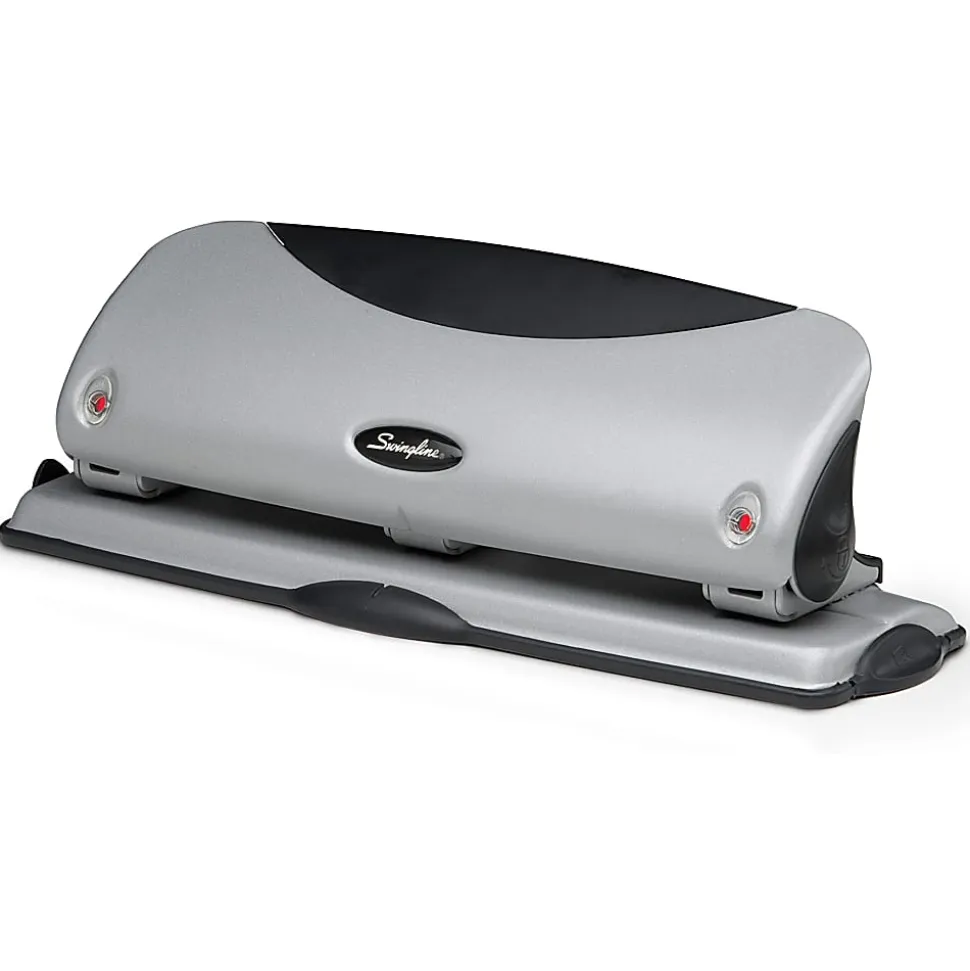 Swingline® Easy-View 3-Hole Punch, Silver
