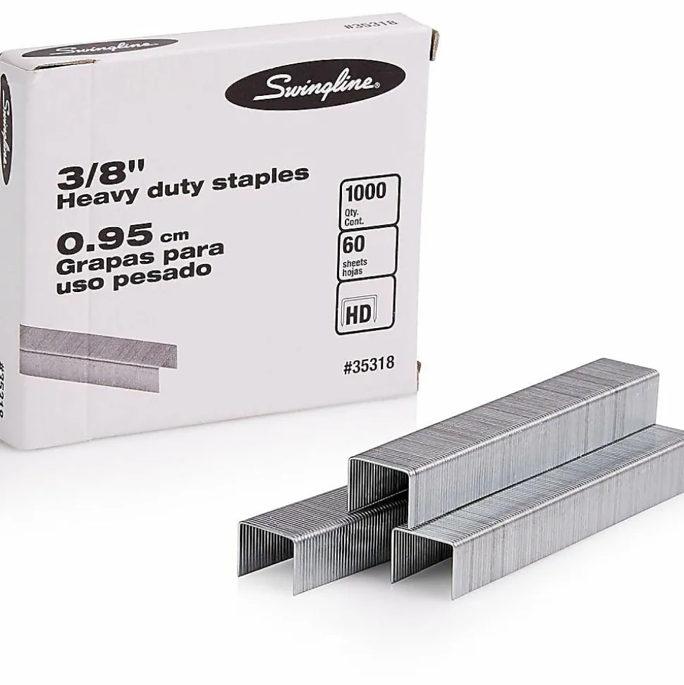 Swingline® Heavy-Duty Staples, 3/8", Box Of 1,000