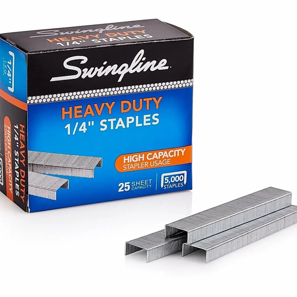 Swingline® Heavy-Duty Staples, 1/4", Box Of 5000