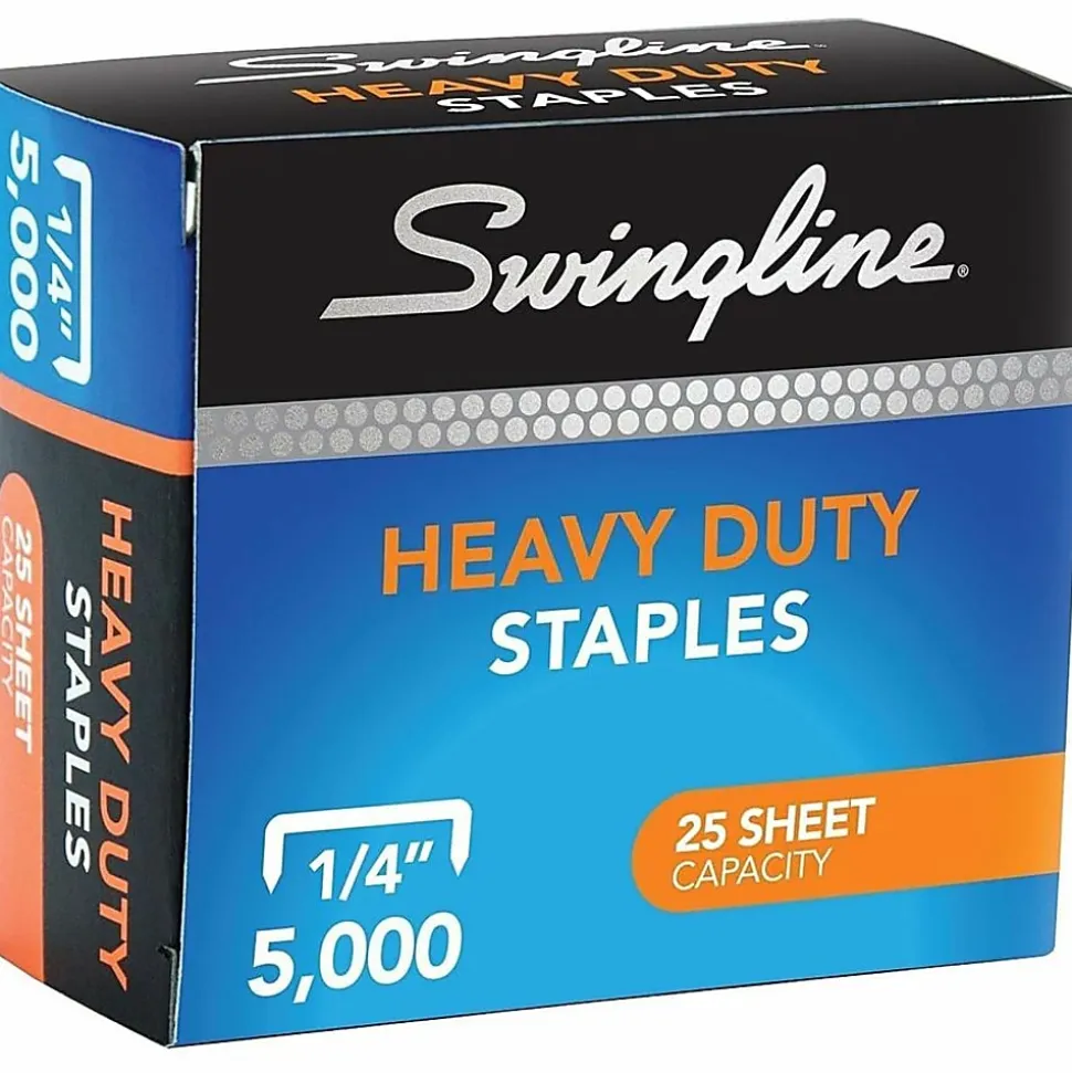Swingline® Heavy-Duty Staples, 1/4", Box Of 5000