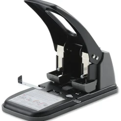 Swingline® High Capacity 2-Hole Paper Punch, 100 Sheets, Black/Gray
