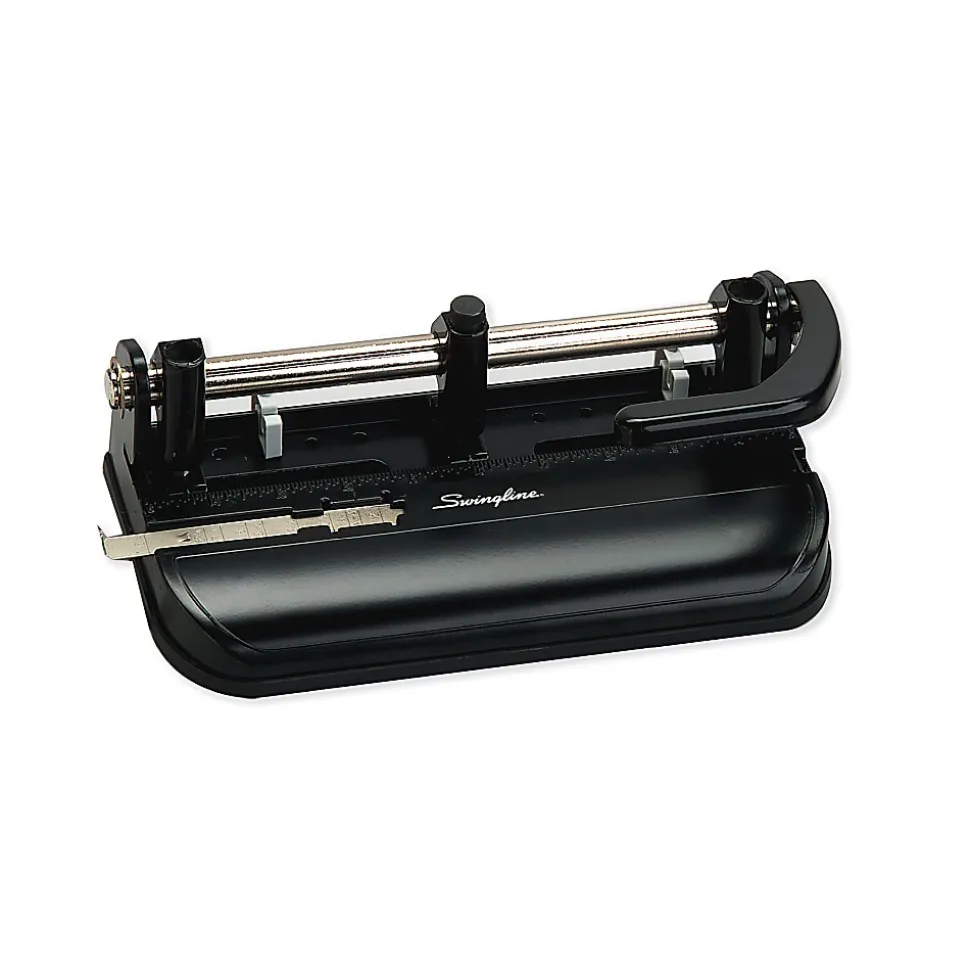 Swingline® Lever-Handle Heavy-Duty Paper Punch, Black