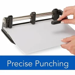 Swingline® Lever-Handle Heavy-Duty Paper Punch, Black