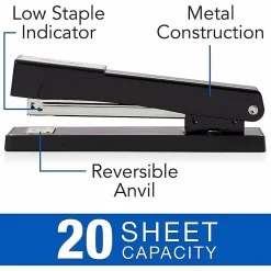 Swingline® Light Duty Stapler, 20 Sheets Capacity,Black