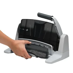 Swingline® LightTouch® Heavy-Duty Paper Punch, Charcoal/Gray
