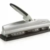 Swingline® LightTouch® High-Capacity Paper Punch, Black/Silver