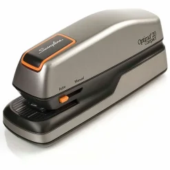 Swingline® Optima® 20 Compact Electric Stapler, 20 Sheets, Silver