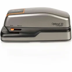 Swingline® Optima® 20 Compact Electric Stapler, 20 Sheets, Silver