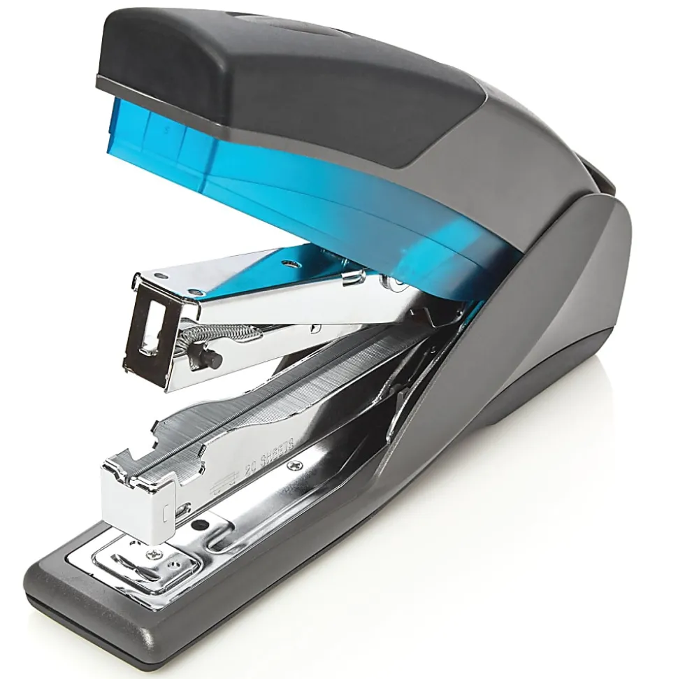 Swingline® Optima® 25 Compact Reduced Effort Stapler, 25 Sheets, Gray/Orange