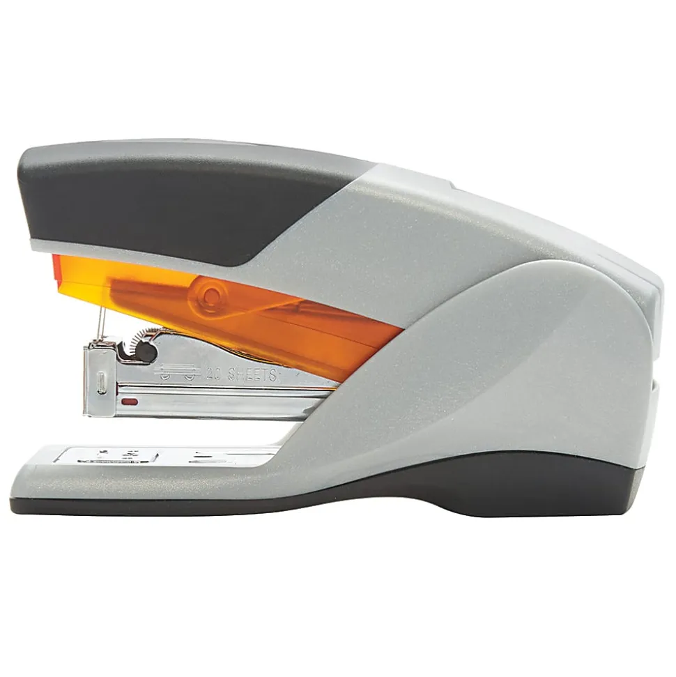 Swingline® Optima® 25 Compact Reduced Effort Stapler, Gray/Orange