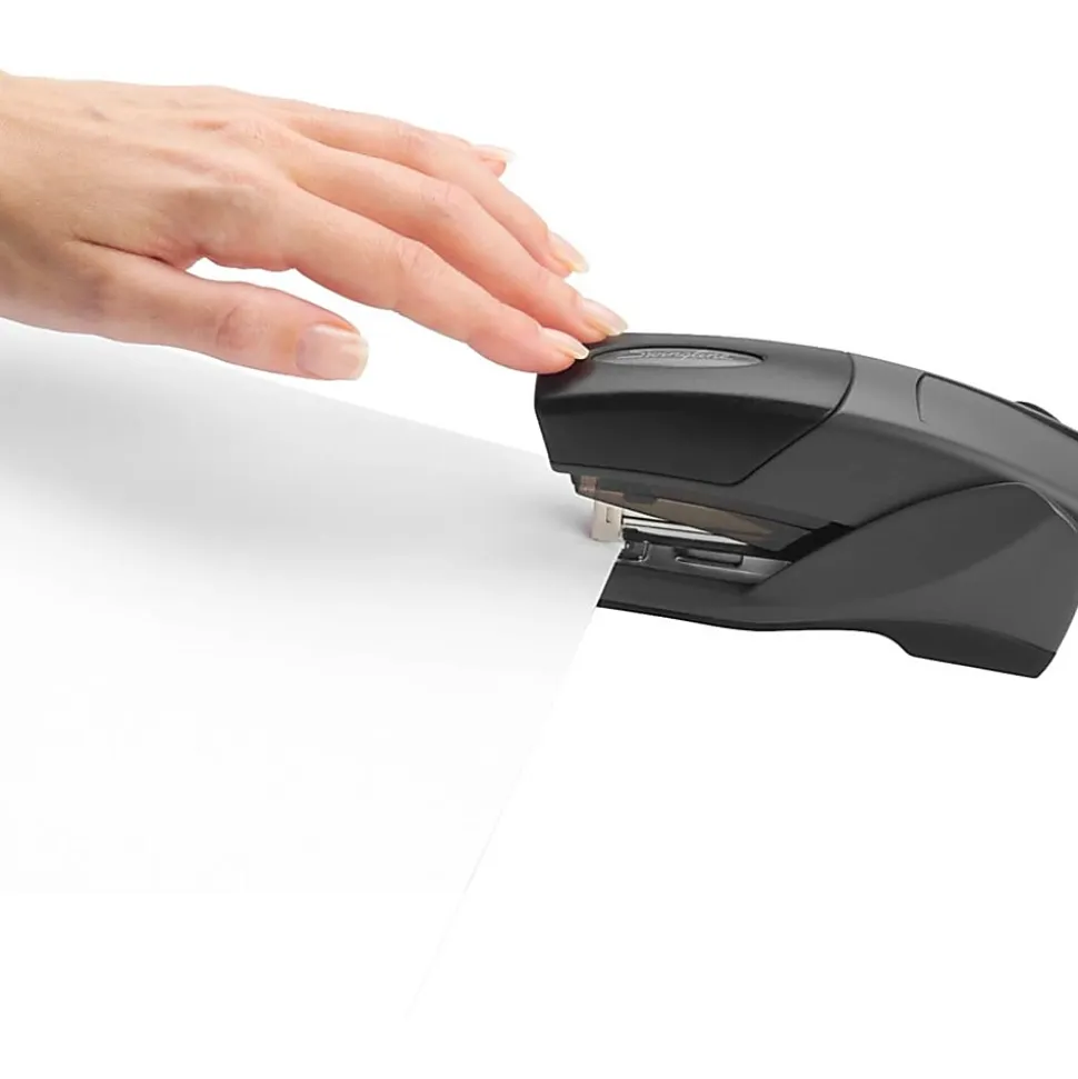 Swingline® Optima® 25 Compact Reduced Effort Stapler, Gray/Orange