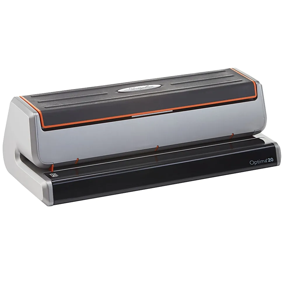 Swingline® Optima® 20 Electric Punch, Black/Silver