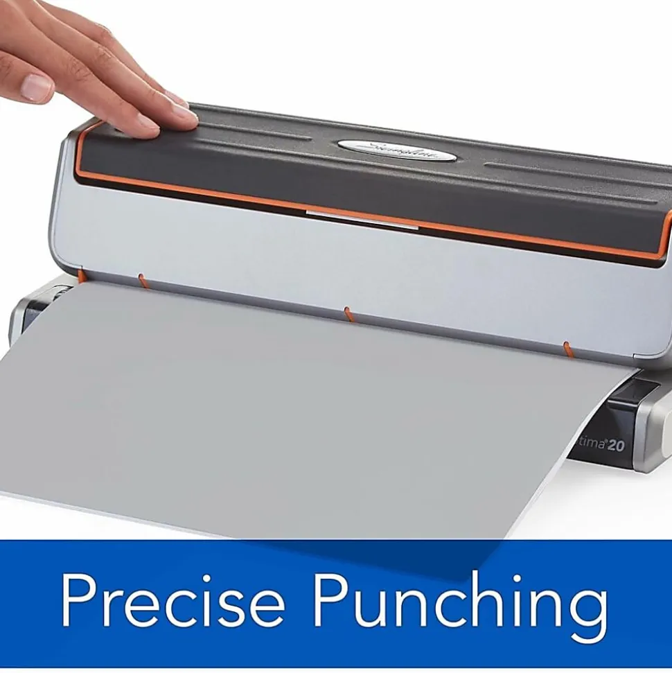 Swingline® Optima® 20 Electric Punch, Black/Silver
