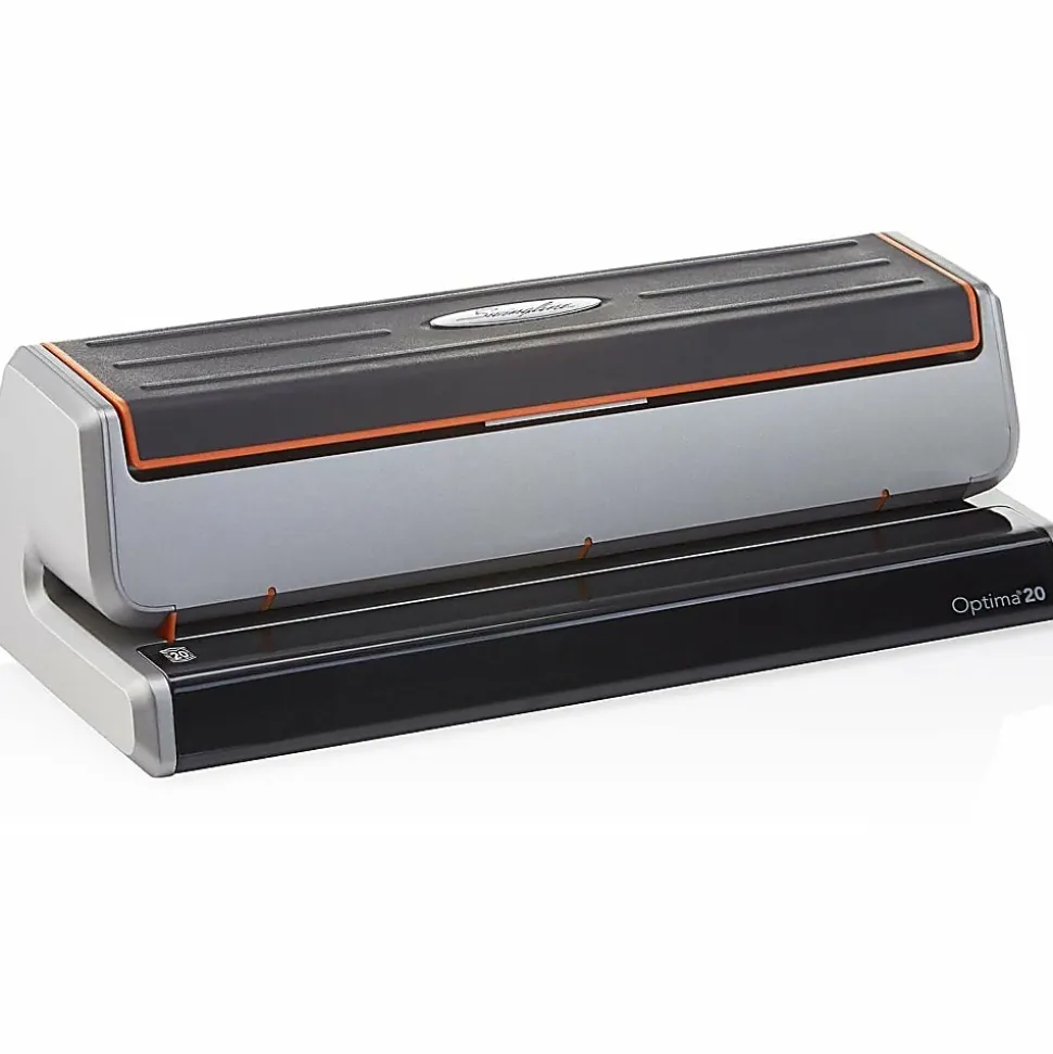 Swingline® Optima® 20 Electric Punch, Black/Silver