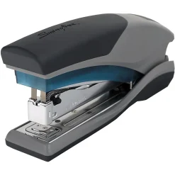 Swingline® Optima® 25 Reduced Effort Stapler, 25 Sheets Capacity, Blue/Gray