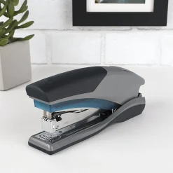 Swingline® Optima® 25 Reduced Effort Stapler, 25 Sheets Capacity, Blue/Gray