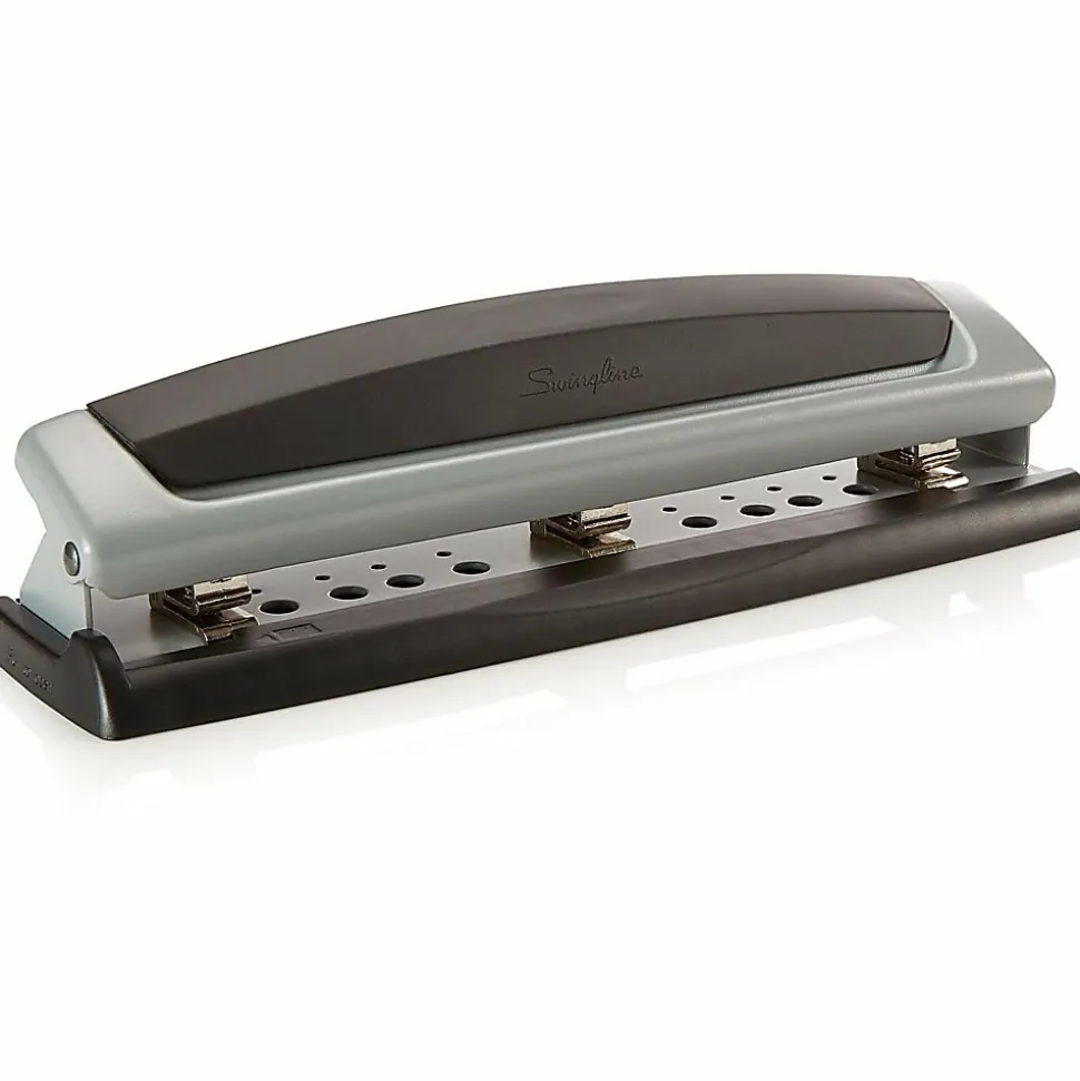 Swingline® Precision Pro® Desktop Punch, 10-Sheet Capacity, Silver