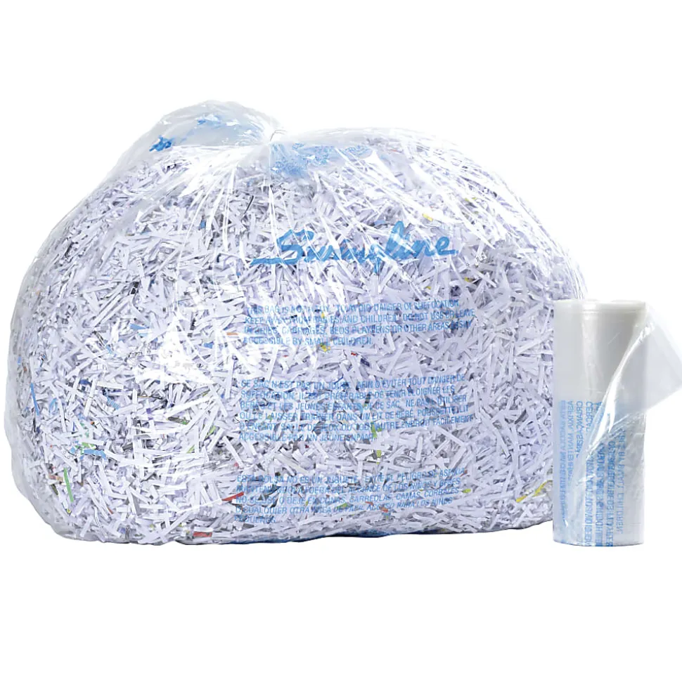 Swingline® Shredder Bags, 6-8 Gallon, Box Of 100