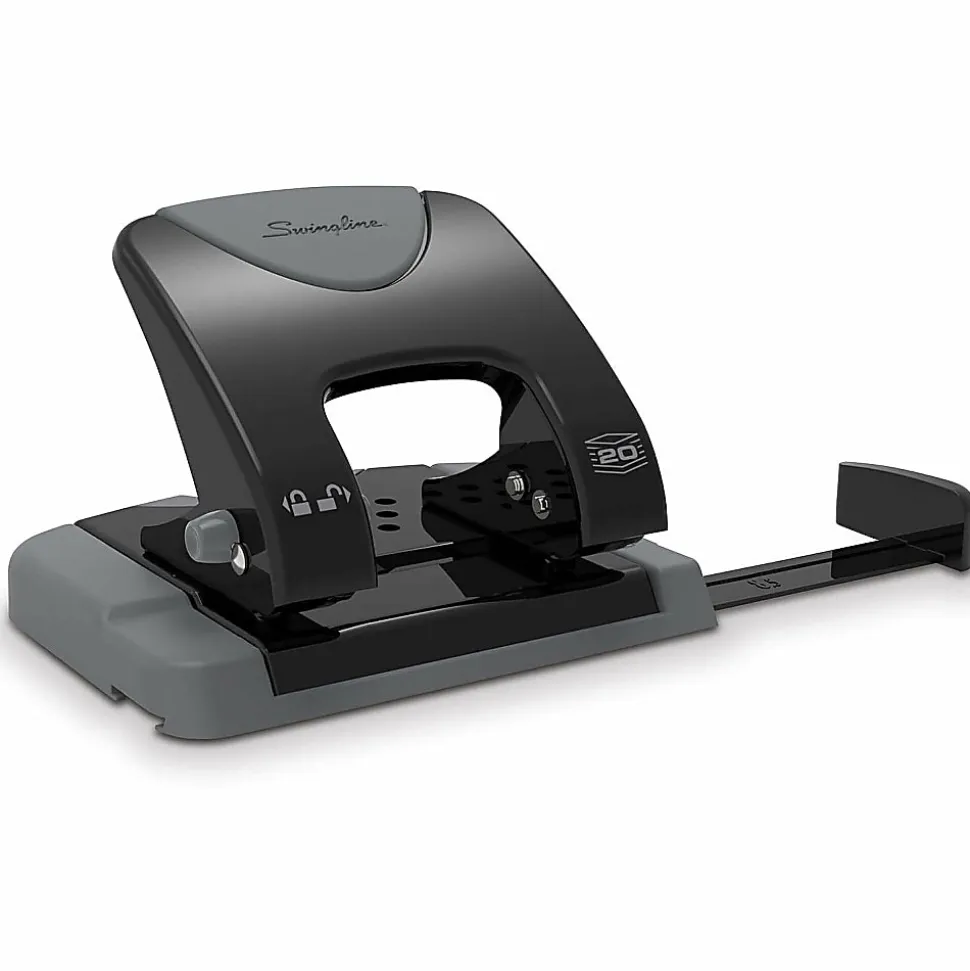 Swingline® SmartTouch 2-Hole Low-Force Punch, 20-Sheet Capacity