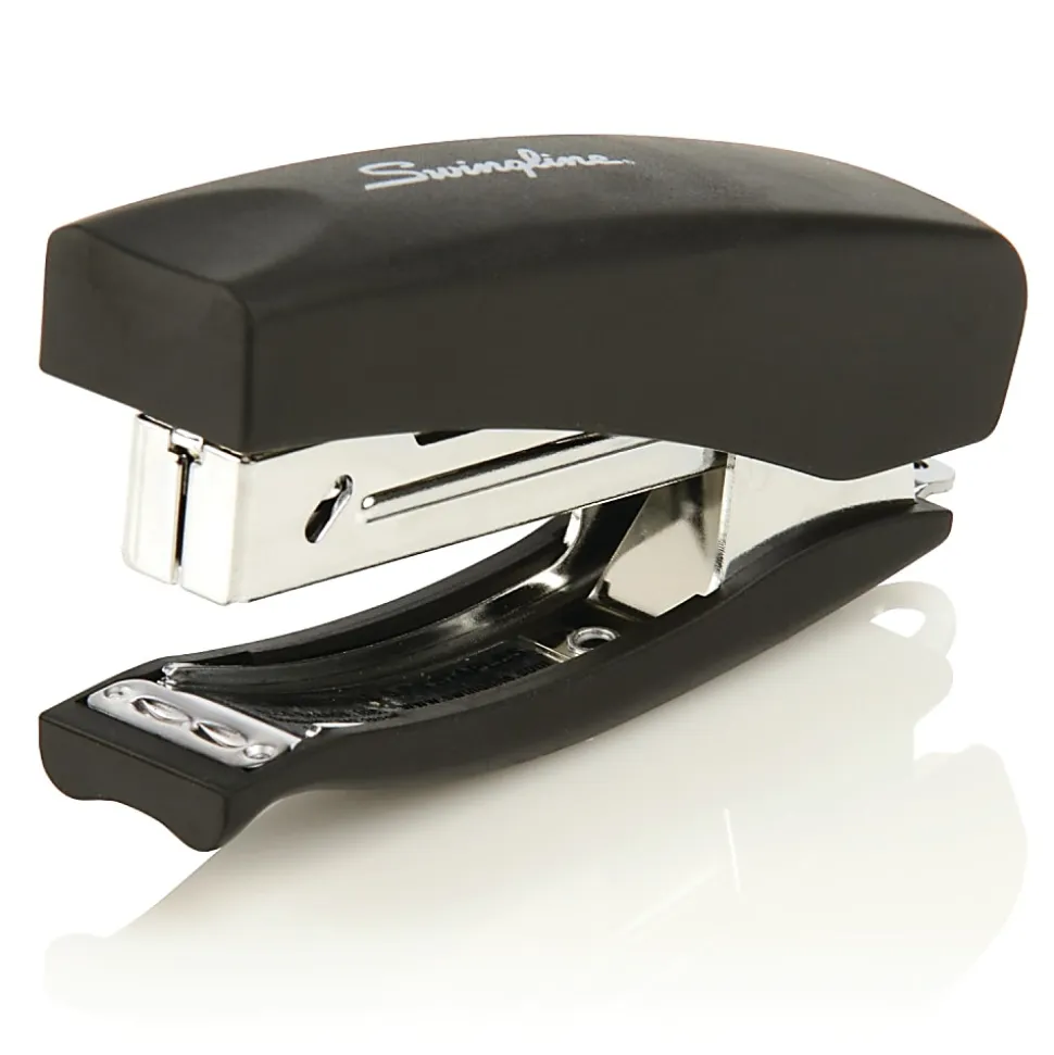 Swingline® Soft Grip Hand Stapler, 7-1/2", Black