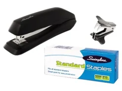 Swingline® Standard Stapler Value Pack, 20 Sheets, Black, Premium Staples & Remover Included
