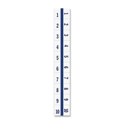 Tabbies Legal Index Divider Tabs, 1-10, Blue Edge, 10 Dividers Per Set, Pack Of 100