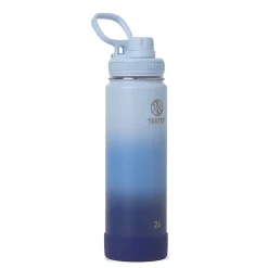 Takeya Actives Spout Reusable Water Bottle, 24 Oz, Pacific Blue Ombre