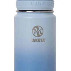 Takeya Actives Spout Reusable Water Bottle, 24 Oz, Pacific Blue Ombre