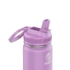 Takeya Actives Straw Water Bottle, 22 Oz, Lilac