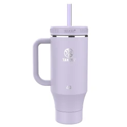 Takeya Fixed Handle Straw Tumbler, 40 Oz, Vivacity Purple