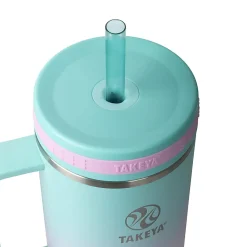 Takeya Fixed Handle Straw Tumbler, 40 Oz, Ombre Dream