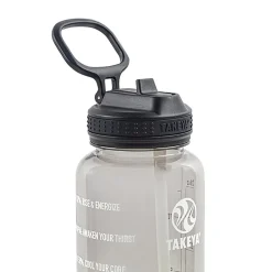 Takeya Tritan™ Motivational Water Bottle, 32 Oz, Stormy Black