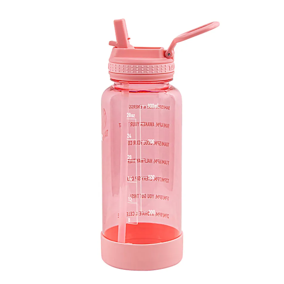 Takeya Tritan™ Motivational Water Bottle, 32 Oz, Flutter Pink