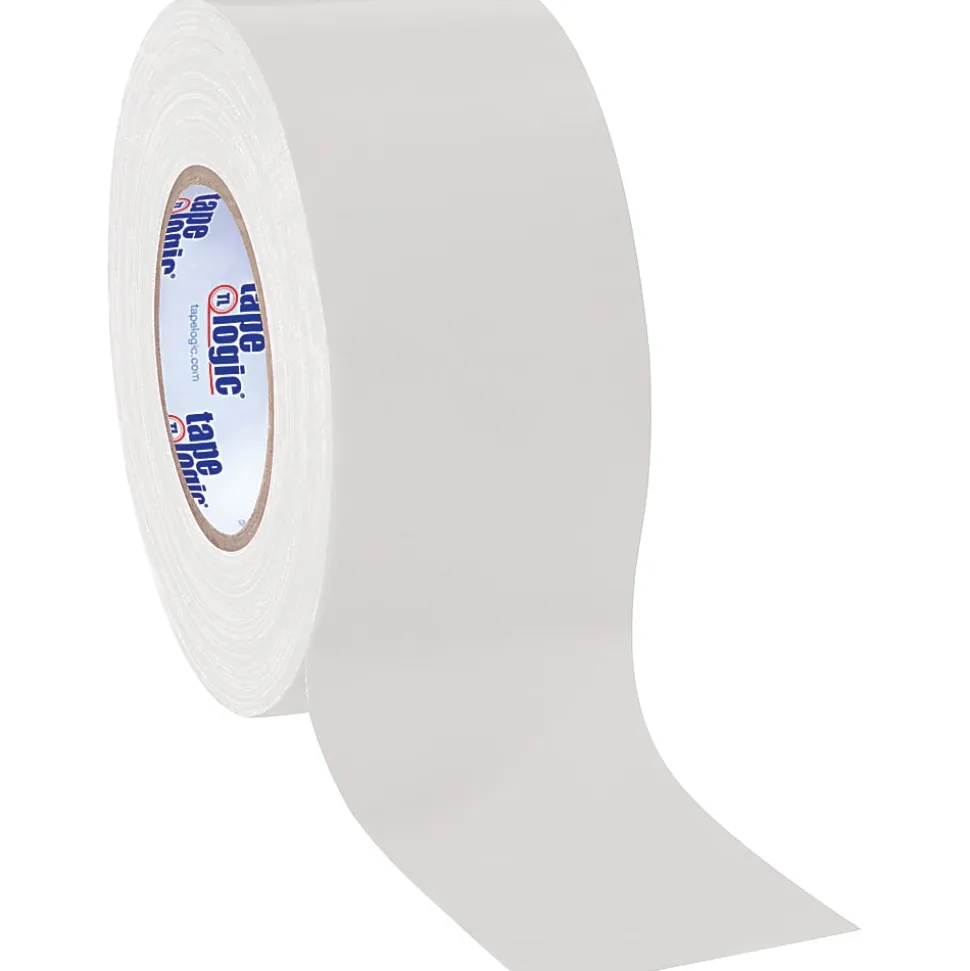Tape Logic® Color Duct Tape, 3" Core, 3" x 180', White, Case Of 16