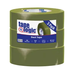 Tape Logic® Duct Tape, 10 Mil, 2" x 60 Yd., Olive Green, Case Of 3