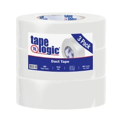 Tape Logic® Duct Tape, 10 Mil, 2" x 60 Yd., White, Case Of 3