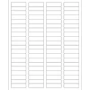 Tape Logic® Inkjet/Laser Labels, LL109, Rectangle, 1 3/4" x 1/2", White, Case Of 8,000
