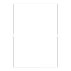 Tape Logic® Inkjet/Laser Labels, LL130, Rectangle, 4" x 6", White, Case Of 400